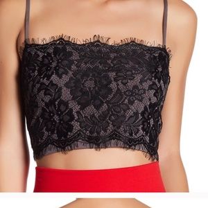 Free People Lace Crop Tank
